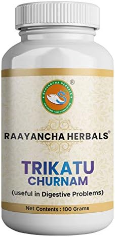 Trikatu churna | Relieve Digestive problems | ancient ayurvedic formula | 100% herbal ingredients | combination of three spices | 100 grams