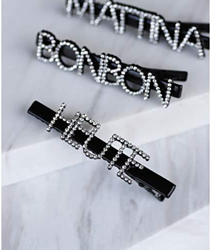 Amazon アネモネ Anemone ロゴビジューヘアクリップ H Free ヘアアクセサリー 通販