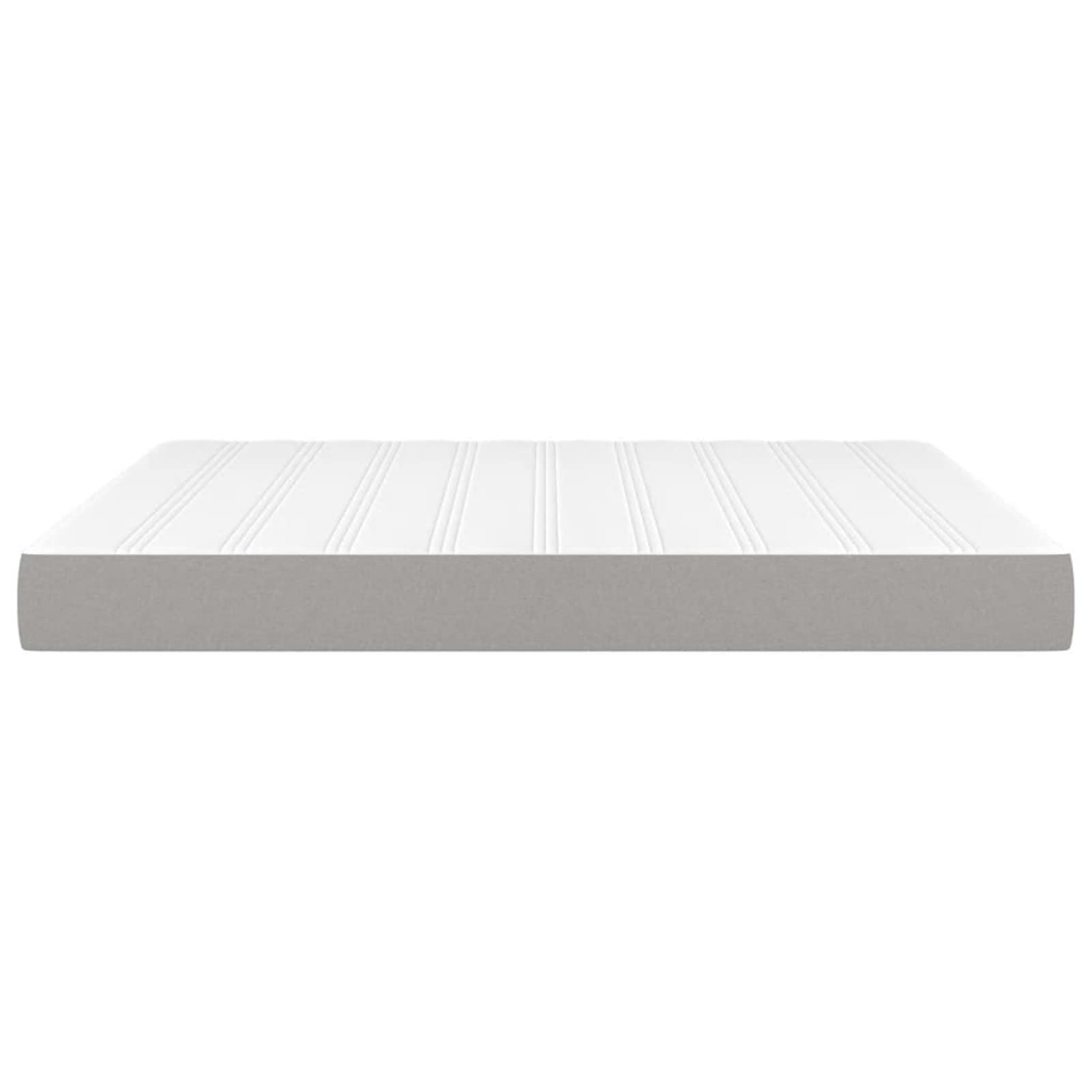 ZEYUAN Matelas de lit à Ressorts ensachés Gris Clair 160x200x20 cm,Matelas Ressort,avec Sommier Et Matelas Lit,Matelas Ressort Latex