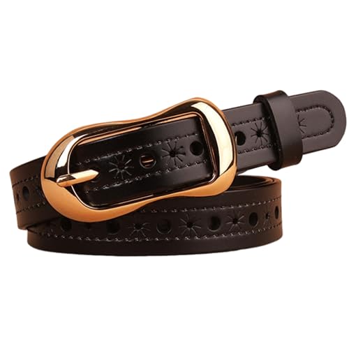 Ceinture en cuir pour jeans et pantalons réglables pour femmes XuoAz