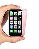 Mini Phone for Kids/Student,3 Inch Display Mini Smartphone Face ID/Dual Camera, 1000mAh, 3G Unlocked Android Phone 2GB+16GB/128GB, Dual SIM Small Phone for Backup/Travel (Pink)