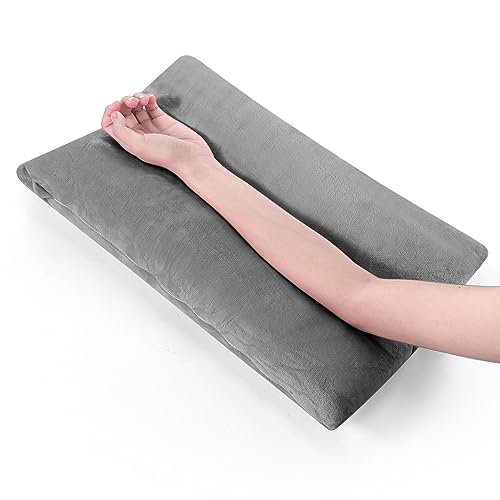 Soaoo Arm Pillows for Adults Pain Relief for Arm Pain Broken Post Surgery Soft Rest Support Pillow Leg Injury(Grey)