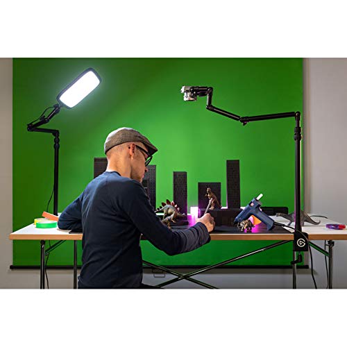 Elgato Master Mount L - Premium Desk Clamp with Pole extendable up to 125cm/49in and 1/4 inch Thread to Mount Lights, Cameras, and Microphones,