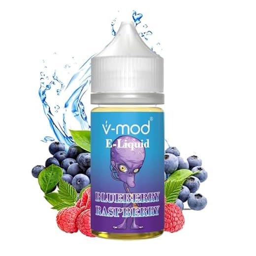30ml Vape Juice, E Liquid 70VG/30PG, Multifruit Flavours, Vape Liquid Nicotine Free for All E-Cigarettes (Blueberry Raspberry)