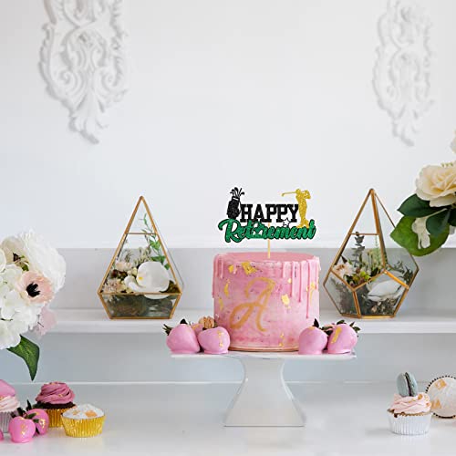 Helewilk Golf Happy Retirement Cake Topper, Golf Theme Retirement Party Decoration, Officially Retired Cake Decor For Retirement Celebration Party, The Legend Has Retired Party Supplies #TOP3