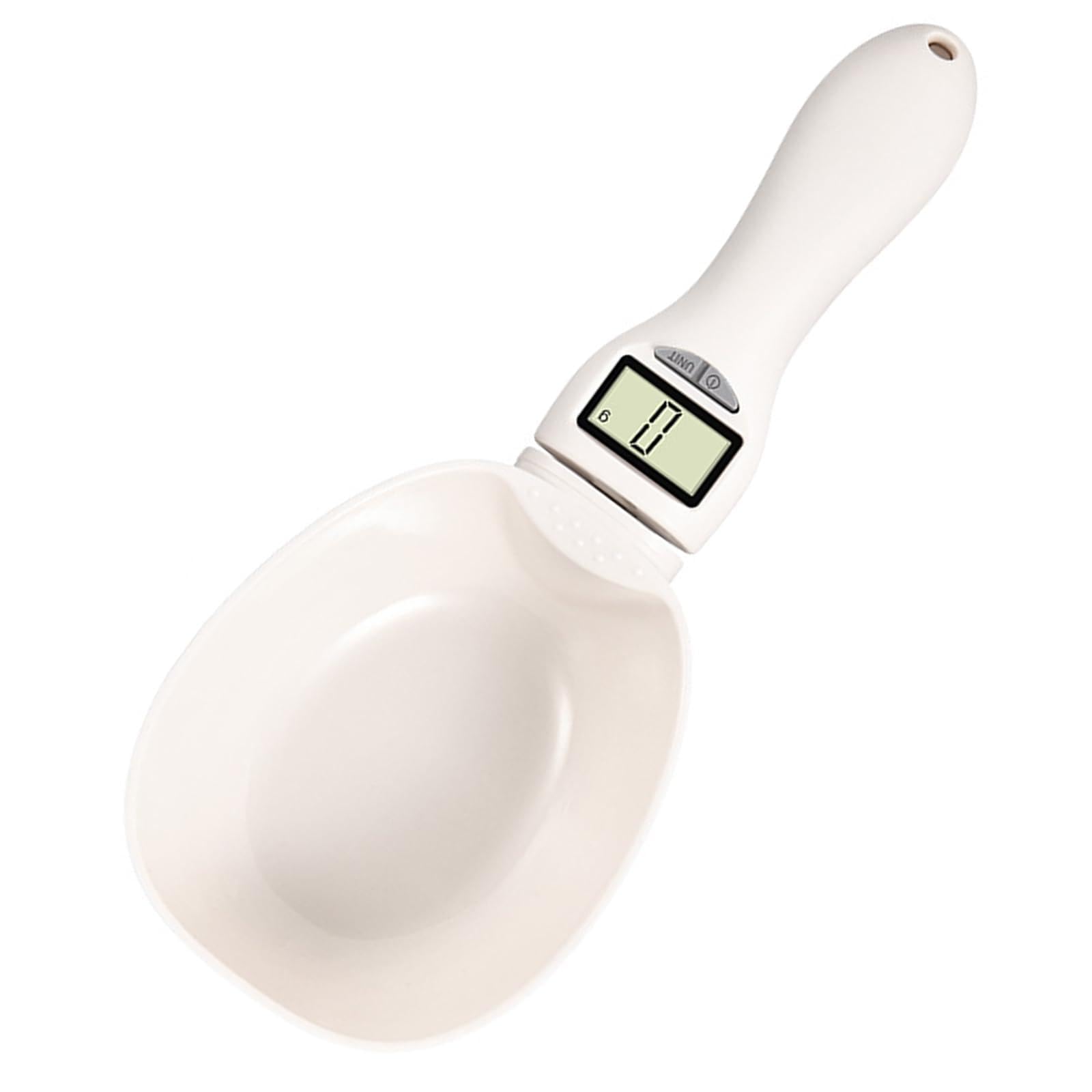 Kitchen Scales Measuring Spoon - Electronic Weighing Spoon Digital Pet Food Scale Measuring Cup, 800g Capacity for Baking, Cooking | Dog Cat Food Weighing