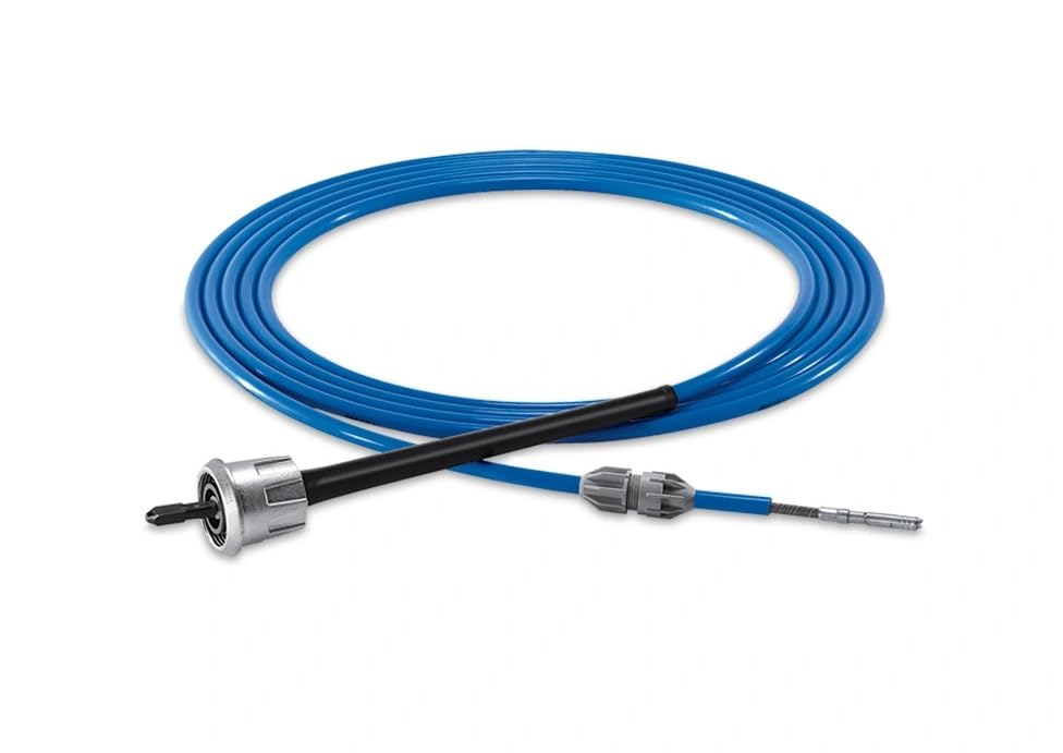 Goodway GTC-703 Flexible Shaft Long with Threaded Coupling for Wet Tube Cleaning of Tubes 9/16" - 1" ID (25, Feet)