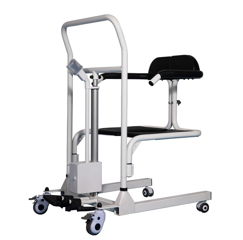 Electric Patient Lift Transfer Chair,Transfer Wheelchair for Home Use,Convenient Storage Chair Lift for Seniors, Adults & Disabled-Weight Capacity 300Lb