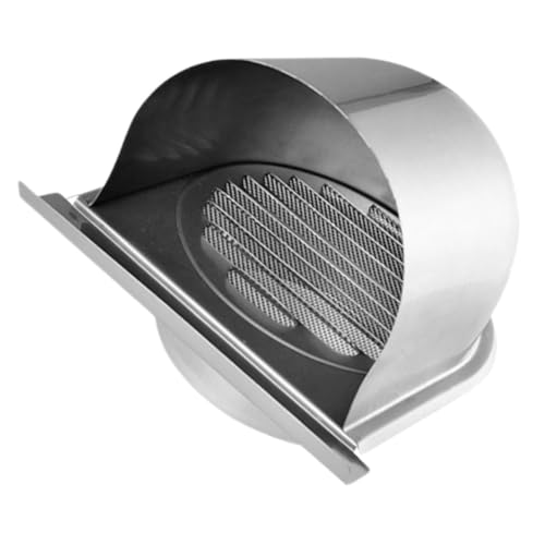 KOMBIUDA ステンレス製換気グリル 壁用レンジフード排気口カバー キッチン換気口 屋外対応 耐久性設計 排気フード兼用