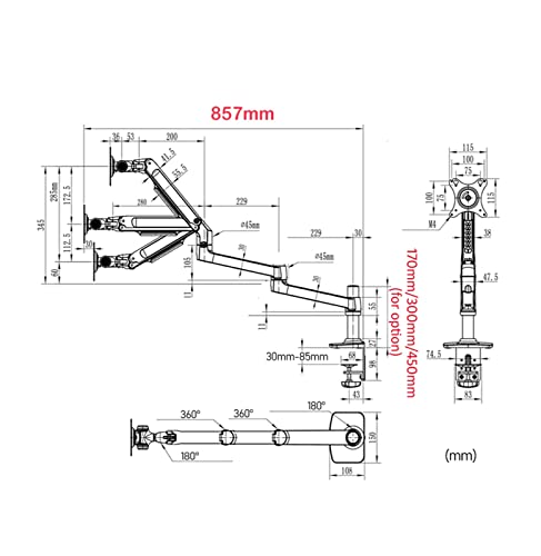 Soporte de escritorio para computadora portátil que elimina el dolor cervical DL-8013LP 4