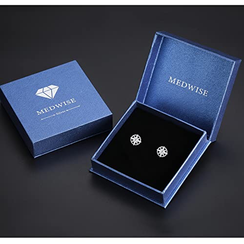 Compass Earrings 925 Sterling Silver Nautical Studs Earrings For Women Sailor Earrings Minimalist Stud Nautical Jewelry Sea Oceans Gifts For Women Girls Friends #TOP6