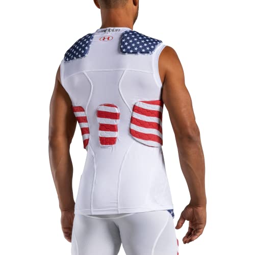 Under Armour Gameday Pro 5-Pad Football Compression Top, With Ua Heatgear & Mcdavid Hex Technology, Moisture Wicking Protection (Youth) #TOP2