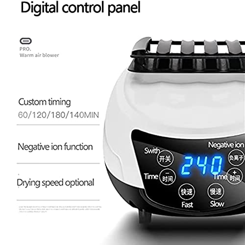 HSRG Elektrische wasdroger, 2300 W, draagbare negatieve ionen-warmeluchtdroger, wasdroger met tijdbesturing en afstandsbediening, voor het drogen van textiel in het huishouden - Image 7