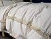 Flber Fringed Duvet Cover Tufted Boho Bedding King Size, 96in x104in