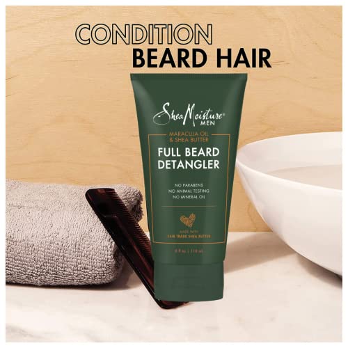 SheaMoisture Beard Conditioner, Full Beard Detangler for Full Beards, Maracuja Oil and Shea Butter, Paraben Free, 4 oz - image 3