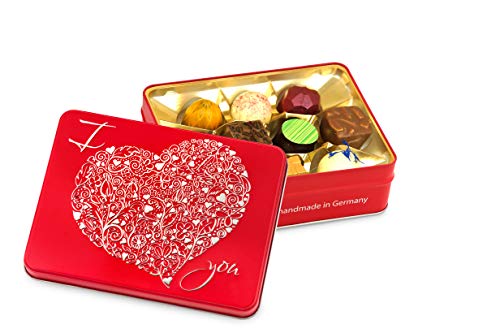 Präsentdose "I love you" 125g, Manufakturqualität!, handgefertigt von den Konditoren der Confiserie Rabbel...für ein Lächeln mehr am Tag Cover