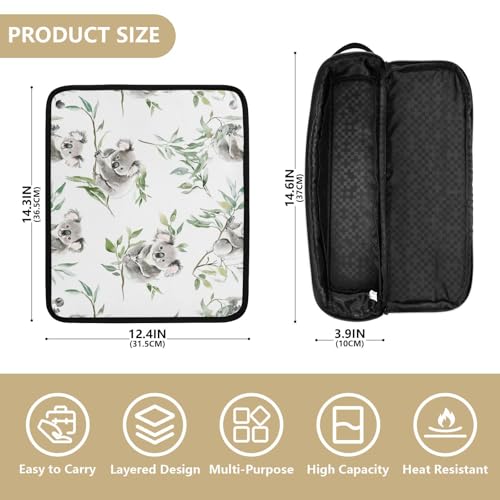 Organizador para herramientas de cabello 2 en 1 gris claro miniatura 4