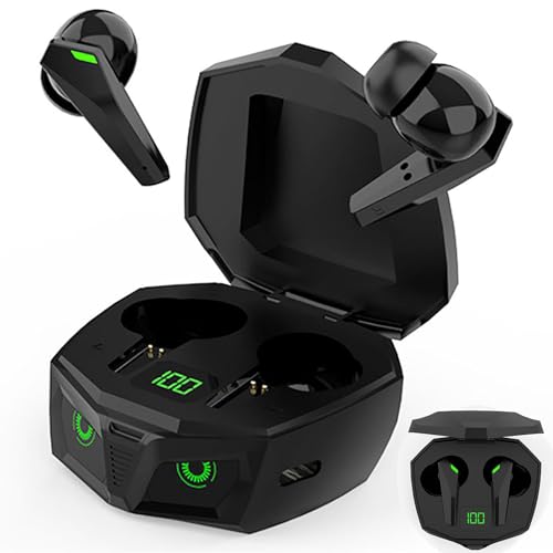ELLENNE AURICOLARI CUFFIE BLUETOOTH 5.3 P50 NERE GAMING LOW LATENCY WIRELESS TWS NERO