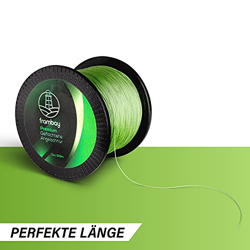 Foto von Frambay Geflochtene Angelschnur mit starker 4-Fach Flechtung I Angelschnur geflochten und flexibel I Fishing Line, Angelsehne, Angel Schnur - 150m (0,28mm)