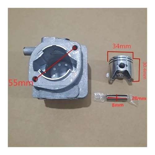 Anillo de pistón de cilindro 1E34FB con ajuste preciso de 34mm para motor EB260 4