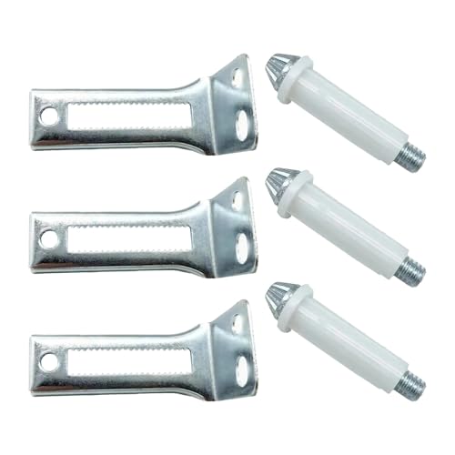 Set de reparación para herrajes de puerta BiF de 6 piezas para puertas de 1 1/8 a 1 3/8 pulgadas de grosor con diseño funcional para fácil movimiento miniatura 4