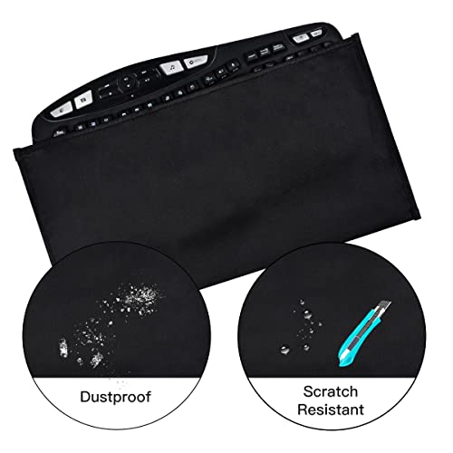 Keyboard Bag Case Sleeve Pouch for Universal Keyboard, Logitech/Razer/Das/Havit/Apple Magic Keyboard Protector, Wireless/Wire Computer/Gaming PC Keyboard Dust Cover-Black
