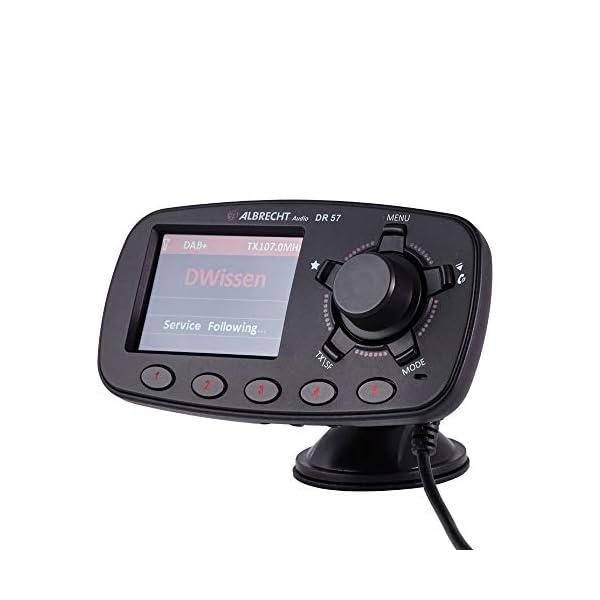 Albrecht DR 57 Adapter zum Aufrüsten von Auto-Radios, 27257, FM-Transmitter für DAB+ Sender und Bluetooth-Verbindung vom Smartphone zum UKW-Radio
