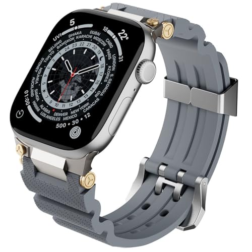 diosbras �A�b�v���E�H�b�`�p �o���h for Apple Watch�p �x���g �X�e�����X ���o�[ �n�C�u���b�g49mm ULTRA �E���g�� ���� ������� �����Y �V���R�� �X�|�[�c 42mm/44mm/45mm/49mm Series 9/S