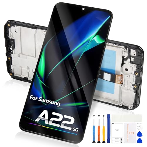 【Eccellenza di qualità】: Schermo di alta qualità specifico per il Samsung Galaxy A22 5G, dotato di alta luminosità e di una funzione touch 3D estremamente sensibile. Ogni schermo viene sottoposto a test rigorosi prima dell'imballaggio e spedizione, in modo da garantire un funzionamento stabile e ottimale una volta installato sul vostro dispositivo.