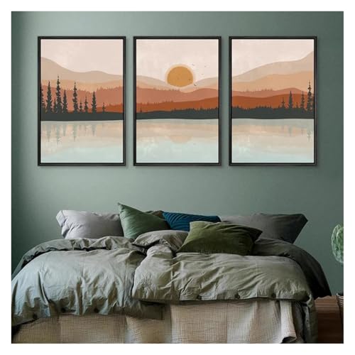 Illustrations abstraites forêt tableau salon 50x70cm