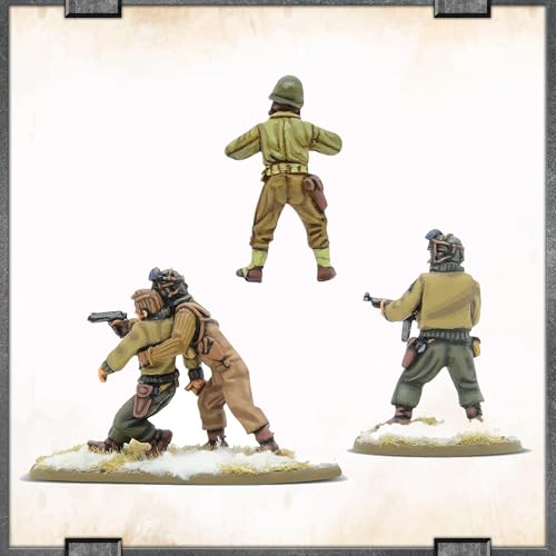 Set Muñecos Warlord Games USA Tank Crew 4 Figuras miniatura 3
