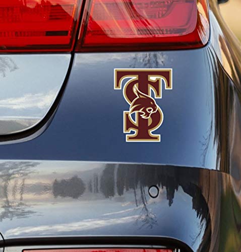 Image of Collegiate NCAA Car Decal Made from Premium Weatherproof Vinyl (Texas State TS - Maroon)