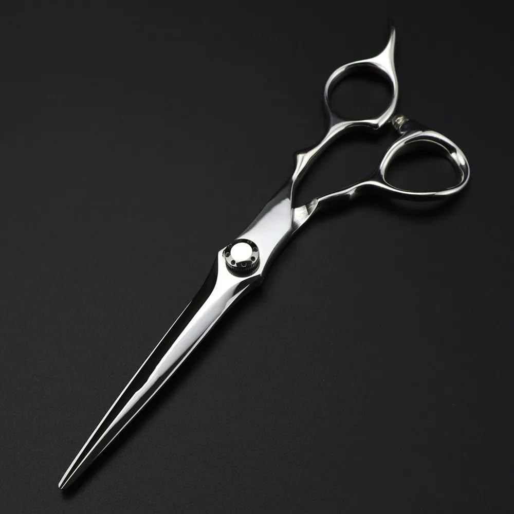 Tijeras de peluquería Profesionales de 6,5 Pulgadas, Fabricadas en Japón con Acero 440c, Color Plata. Juego de Tijeras de peluquería para entresacar el Cabello.