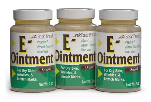 Basic Organics - Basic Brands - Vitamin E Ointment - 2 oz - Moisture Enhancing - Can Help Reduce