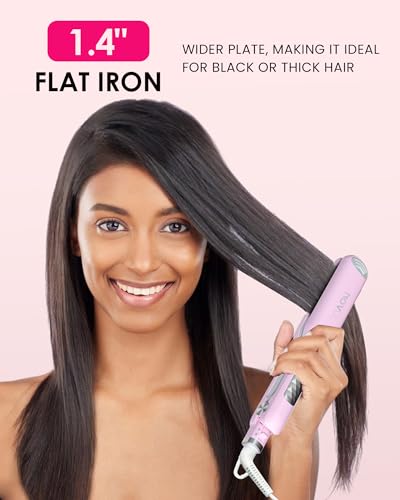 Plancha de pelo NOVUS con placas cerámicas 1.4 pulg miniatura 2