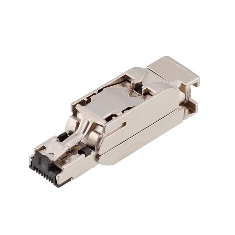 profinet for Siemens RJ45 Plug EtherCAT CAT6 Network Cable Connector 6GK1901-1BB10-2AA0 Industrial Shield RJ45 Crystal Plug - (RJ45, Package: 1pcs, Type: RJ45, Pins: 4P Straight, Insert Type: Male)