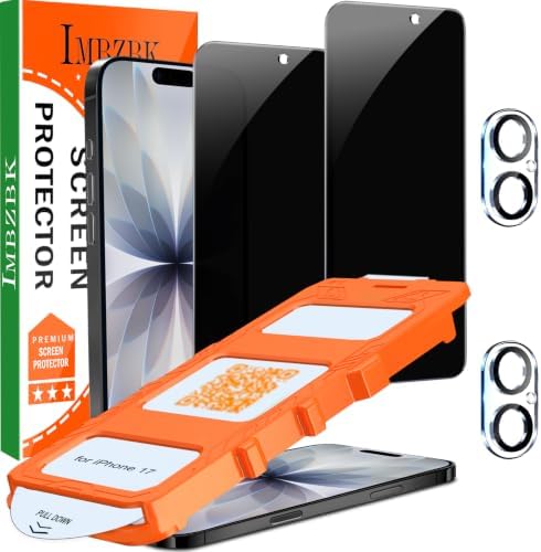 IMBZBK Protector Pantalla Privacidad para iPhone 17 6.3 Pulgadas ...
