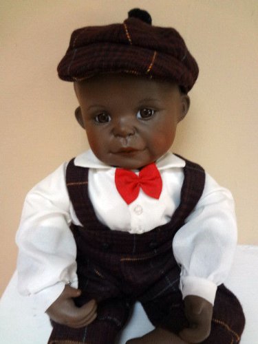 ASHTON DRAKE DAVID Porcelain African American Doll Boy by Yolanda Bello