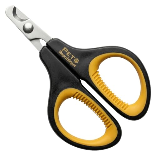 Cat Nail Clippers by Pet Republique – Professional Stainless-Steel Nail Clipper for Cats, Kittens, Hamster, Rabbits, Birds, & Small Breed Animals Claw Trimmer (Black+Yellow) - Image 3