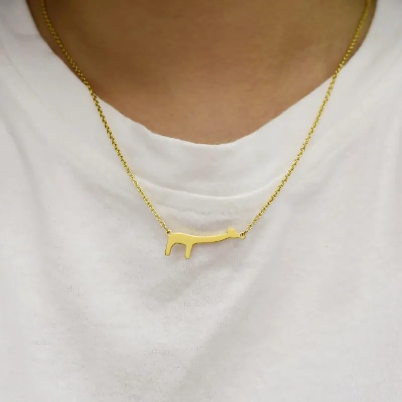 Bijoux Collier Girafe pour Femmes avec Chaîne Fine et Breloque Animaux