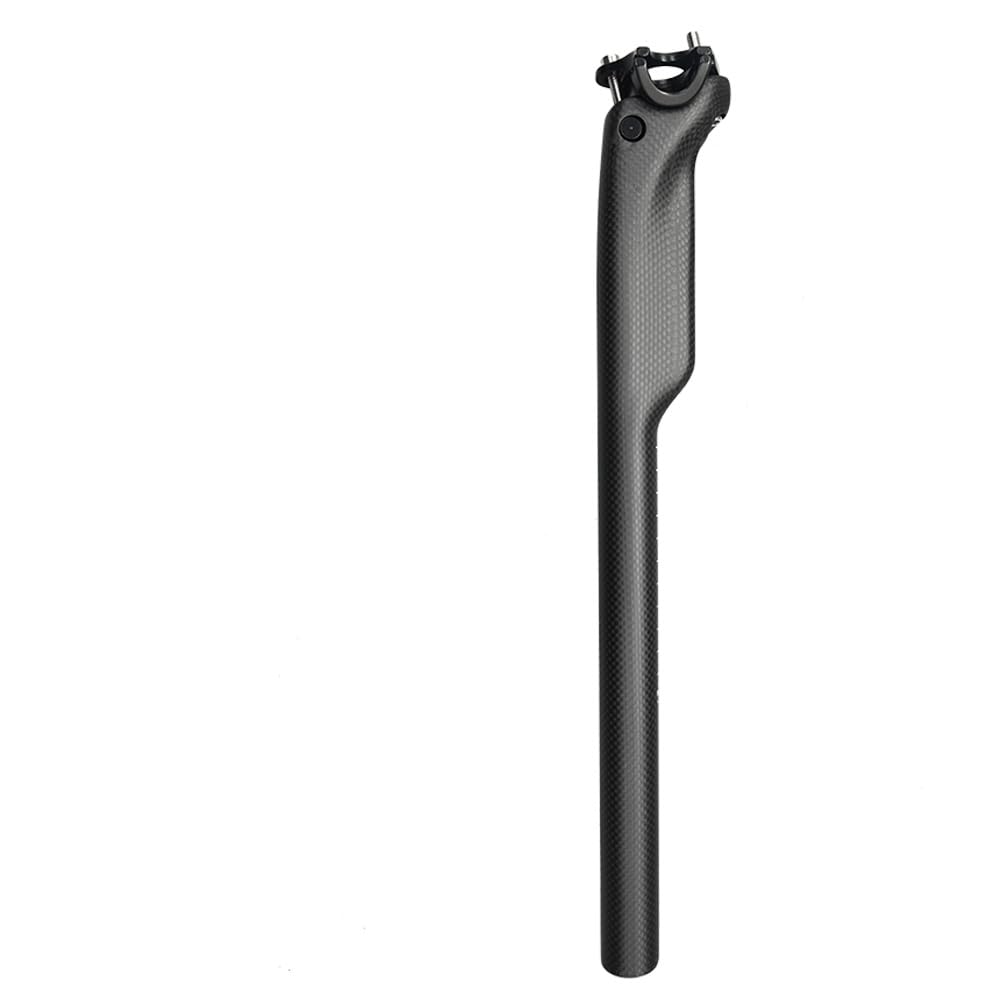 Fahrradsattelstütze aus 3K-Carbonfaser, ultraleicht, für Mountainbike und Rennrad, Sattelrohr, Fahrradteile, 27,2/30,8/31,6 x 350/400 mm (Matt, 30,8–400 mm)