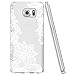 Sidande for Galaxy S7 Edge Case, for Samsung S7Edge Shockproof Clear Floral Soft Flexible TPU Slim Phone Protective Cover for Samsung Galaxy S7 Edge Mandala