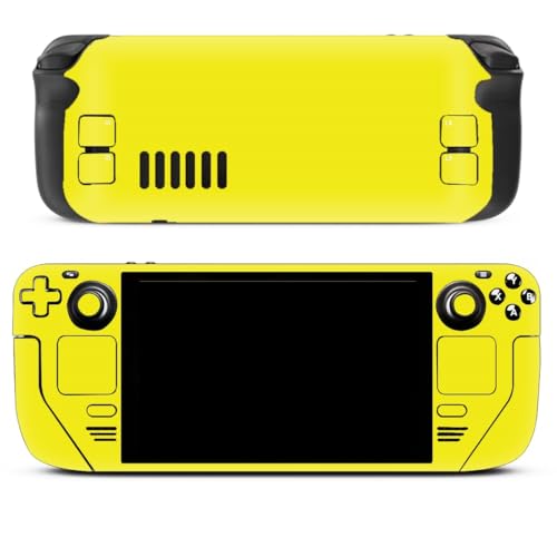 Yellow Steam Deck Skin- Vibrant Yellow Protective Cover For Handheld Gaming Devices yellow -2503