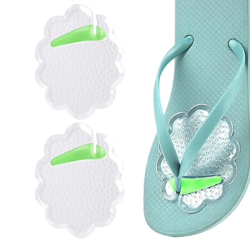 Eoixuqba Almohadilla Protectora Para Chanclas Entre Dedos - Cojines para Dedos de Zapatos | Reutilizables Antideslizantes Transpirables Transparentes Autoadhesivas Para Calzado Mujer Viajes Playa
