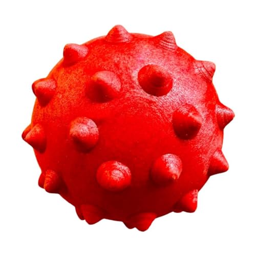 Brinquedo Para Cães Bola Grande Maciça Extra Forte 70mm Cachorro Grande Brinquedo Hard (Vermelho)