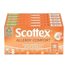 Scottex Fazzoletti Pocket Allergy, Ultra assorbenti, Oftalmologicamente testati, Confezione da 80 Pacchetti di Fazzoletti di carta (8x10)