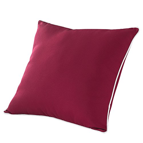 Image of QILLOWAY Outdoor /Indoor Furniture Cushions Set,Replacement Deep Seat Cushion for Patio Chair Furniture,All Weather (RED /White)
