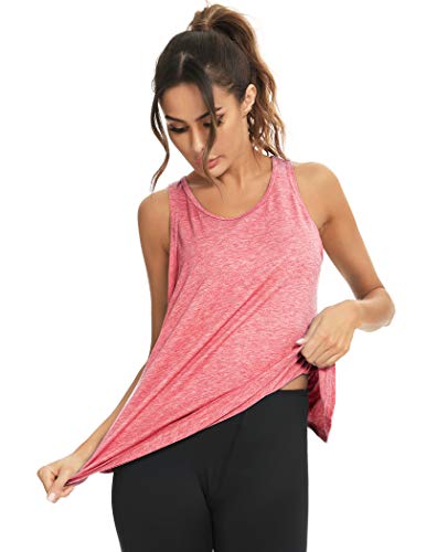 LYHNMW Open Back Workout Top Backless Yoga Shirts Tie Back Workout Tank Activewear Shirts Exercise Yoga Tank Tops (1-3Pack)3