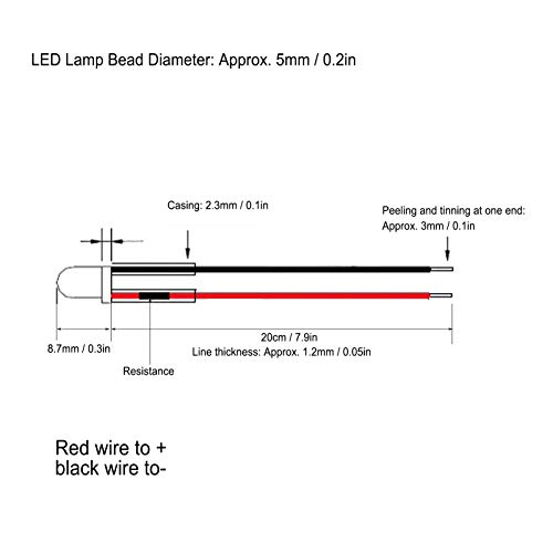 Marhynchus 50Pcs Diodo cablato componenti