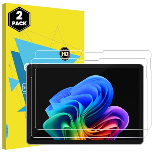 MoKo Protector Pantalla 2 Unids para Microsoft Surface Pro 12' 2025, Cristal Templado 9H Protector Pantalla para Surface Pro 12', Compatible con Lápiz, Sensible al Tacto, Apto con Funda